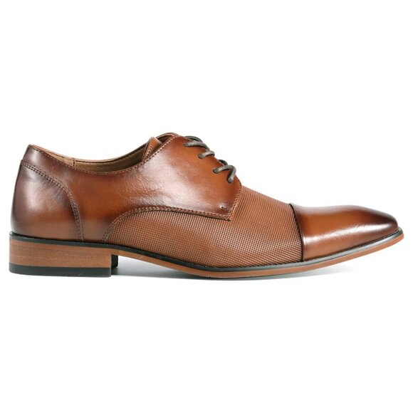 Guess Men’s Shelly Faux-Leather Oxford Loafers Shoes Brown, Size 9.5 (New) main image 5